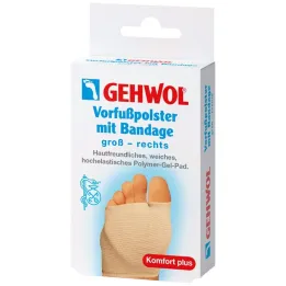 Gehwol ön ayak pedi sağ büyük bandajlı, 1 parça