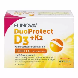 EUNOVA DuoProtect D3+K2 2000 IU/80 μg kapsül, 30 adet