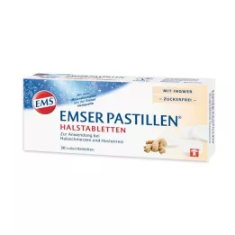 EMSER Zencefilli şekersiz boğaz pastilleri, 30 adet