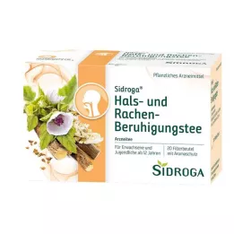 SIDROGA Boğaz ve yutak rahatlatıcı çay filtre poşeti, 20X1,75 gr
