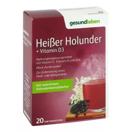 GESUND LEBEN sıcak mürver+Vit.D3 porsiyonluk çubuklar, 20 adet