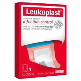 LEUKOPLAST Leukomed Sorbact steril 5x7,2 cm, 3 adet