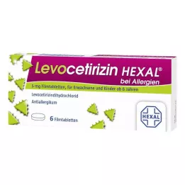 LEVOCETIRIZIN HEXAL Alerjiler için 5 mg film kaplı tablet, 6 adet