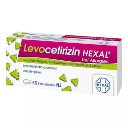 LEVOCETIRIZIN HEXAL Alerjiler için 5 mg film kaplı tablet, 50 adet