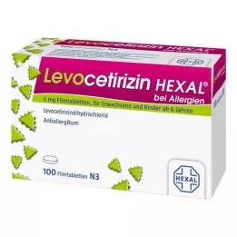 LEVOCETIRIZIN HEXAL Alerjiler için 5 mg film kaplı tabletler, 100 adet