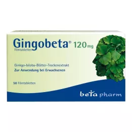 GINGOBETA 120 mg film kaplı tabletler, 50 adet