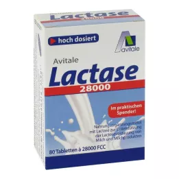 LACTASE 28.000 FCC tablet dağıtıcıda, 80 adet
