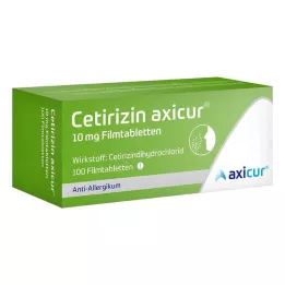 CETIRIZIN axicur 10 mg film kaplı tablet, 100 adet