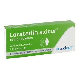 LORATADIN axicur 10 mg tablet, 7 adet