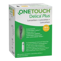 ONE TOUCH Delica Plus iğne lansetleri, 100 adet