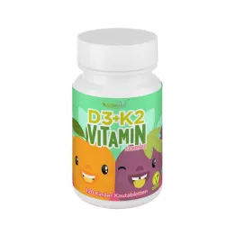 VITAMIN D3+K2 Çocuklar İçin Çiğneme Tabletleri vegan, 120 adet