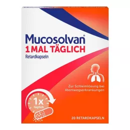 MUCOSOLVAN Günde 1 kez sürekli salımlı kapsüller, 20 adet