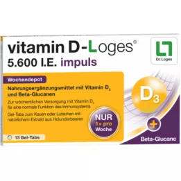 VITAMIN D-LOGES 5.600 IU impuls haftalık depo KTA, 15 adet