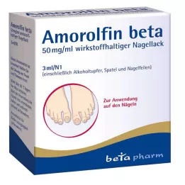 AMOROLFIN beta 50 mg/ml aktif içerikli oje, 3 ml