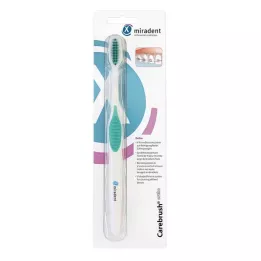 MIRADENT Carebrush ortopedik diş fırçası beyaz/yeşil, 1 adet