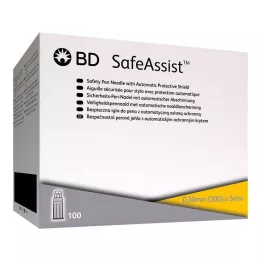 BD SAFEASSIST Emniyetli kalem iğneleri 30 G 5 mm, 100 adet