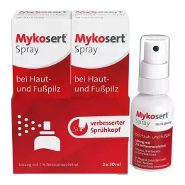 MYKOSERT Cilt ve ayak mantarı spreyi, 2X30 ml