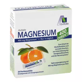 MAGNESIUM 400 doğrudan Portakal porsiyon çubuğu, 20X2,1 g