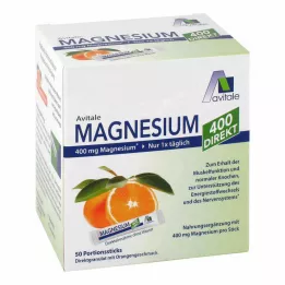 MAGNESIUM 400 doğrudan Portakal porsiyon çubuğu, 50X2,1 g