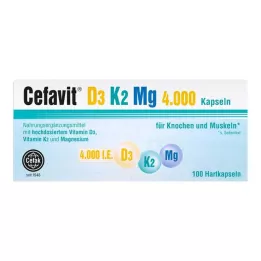 CEFAVIT D3 K2 Mg 4.000 IU sert kapsül, 100 adet