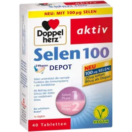 DOPPELHERZ Selenyum 100 2 fazlı depo tablet, 40 adet