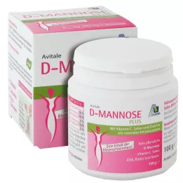 D-MANNOSE PLUS 2000 mg vitamin ve mineral içeren toz, 100 gr