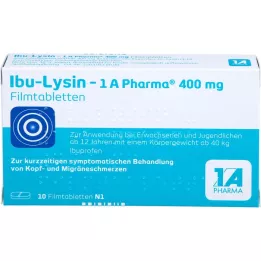 IBU-LYSIN 1A Pharma 400 mg film kaplı tablet, 10 adet