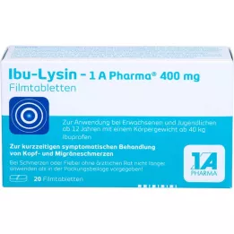 IBU-LYSIN 1A Pharma 400 mg film kaplı tablet, 20 adet