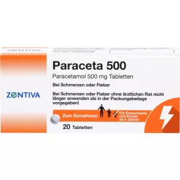 PARACETA 500 tablet, 20 adet