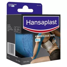HANSAPLAST Spor Kinesiyoloji Bandı 5 cmx5 m mavi, 1 adet