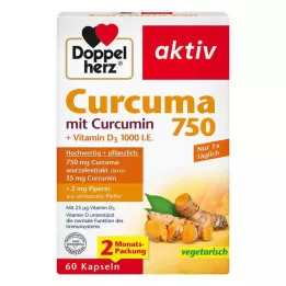 DOPPELHERZ Zerdeçal 750 kapsül, 60 adet