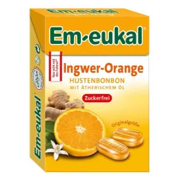 EM Eukal tatlıları zencefil portakal şekersiz kutu, 50 gr