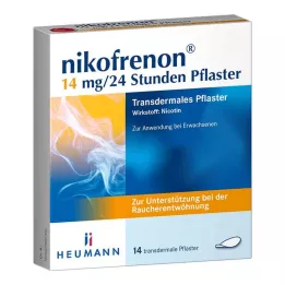 NIKOFRENON 14 mg/24 saat transdermal yama, 14 adet