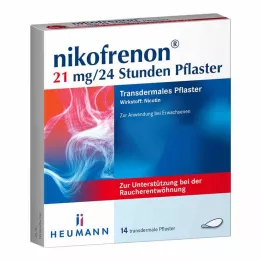 NIKOFRENON 21 mg/24 saat transdermal yama, 14 adet