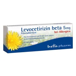 Levosetirizin beta 5 mg film kaplı tablet (6 adet)