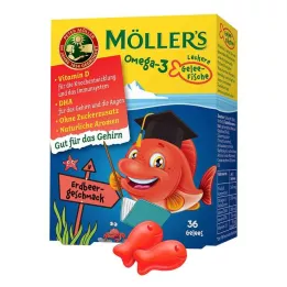 MÖLLERS Omega-3 Jellyfish Çilekli Çiğnenebilir Tabletler, 36 adet