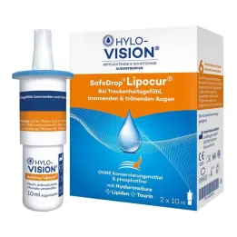 HYLO-VISION® SafeDrop® Lipocur® göz damlası, 2X10 ml