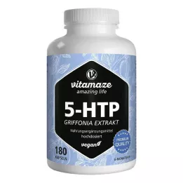 5-HTP 200 mg Griffonia özü yüksek doz vegan kapsül, 180 adet
