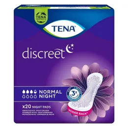 TENA® idrar kaçırma için gizli Normal Gece pedleri, 20 parça