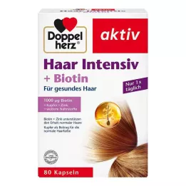 DOPPELHERZ Saç Yoğun+Biyotin Kapsülleri, 80 adet