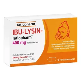 IBU-LYSIN-ratiopharm 400 mg film kaplı tablet, 10 adet