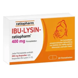 IBU-LYSIN-ratiopharm 400 mg film kaplı tablet, 20 adet