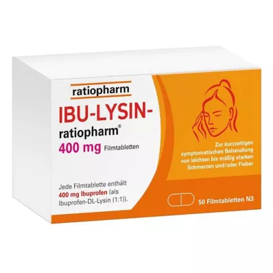 IBU-LYSIN-ratiopharm 400 mg film kaplı tablet, 50 adet IBU-LYSIN-ratiopharm 400 mg film kaplı tablet, 50 adet