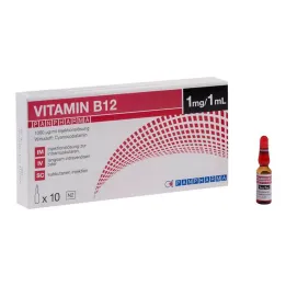 B12 Vitamini Panpharma 1000 µg/ml enjeksiyonluk çözelti, 10X1 ml