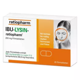 IBU-LYSIN-ratiopharm 293 mg film kaplı tablet, 20 adet