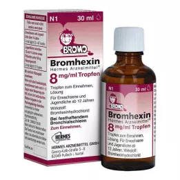 BROMHEXIN Hermes Arzneimittel 8 mg/ml damla, 30 ml