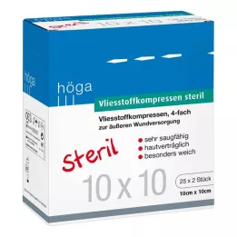 VLIESSTOFF-KOMPRESSEN steril 10x10 cm 4lü, 25X2 adet
