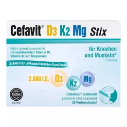 CEFAVIT D3 K2 Mg 2.000 I.E. Stix Granül, 36 adet