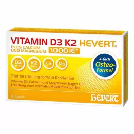 VITAMIN D3 K2 Hevert artı Ca Mg 1000 IE/2 kapsül, 60 adet
