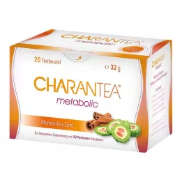CHARANTEA metabolik tarçın bitkisel çay filtre poşeti, 20 adet